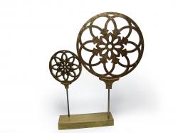 Altın Dekoratif Ahşap Masa Süsü HK0174