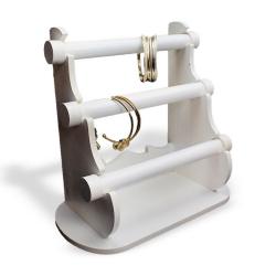 3 Katlı Beyaz Bileklik Standı HK0715