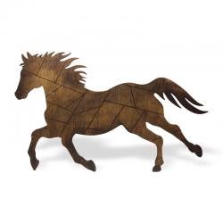 Ahşap Duvar Süsü Koşan At HK0314