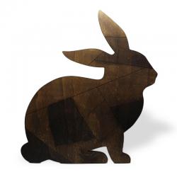 Ahşap Duvar Süsü Tavşan HK0316