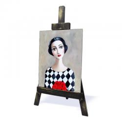 Ahşap Şövalyeli Resim Büyük Boy, Model 1 HK0940-1