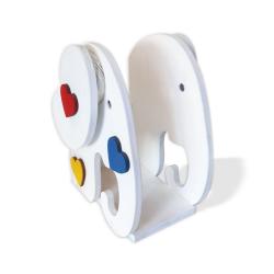 Fil Desenli Ahşap Kütüphane HK0142