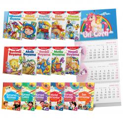 16 Boyama Kitabı ve Unicorn Takvim