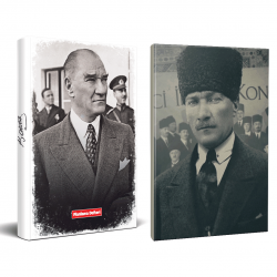 2li Atatürk 64 Sayfa 13,5x19,5cm Defter ve 176 Sayfa Planlama Defteri Seti -2