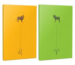2li Burç-Astroloji Temalı 13,5x19,5cm 64 Sayfa Çizgisiz Defter Seti -10