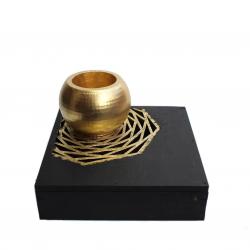 Class Concrete 3-Ahşap Ayak Küre Beton Saksı HK1502