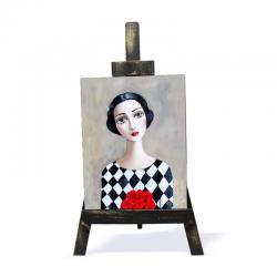 Ahşap Şövalyeli Resim ,Küçük Boy Model 1 HK0937-1