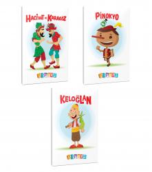 3'lü 64 Sayfa 13,5x19,5 Okul Defteri Seti 3