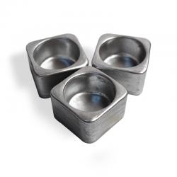 3'lü Kare Beton T-Lıght, Gümüş HK1518-G