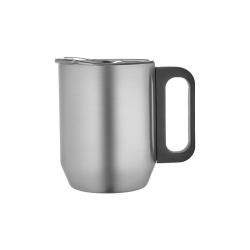 Paslanmaz Çelik Kupa Bardak - Krom - 350 ml