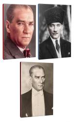 Okula Hazırlık 3lü Atatürk- Çizgili Okul Defteri Seti 64 Sayfa 13,5x19,5cm -10 