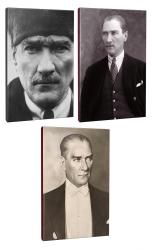 Okula Hazırlık 3lü Atatürk- Çizgili Okul Defteri Seti 64 Sayfa 13,5x19,5cm -9 