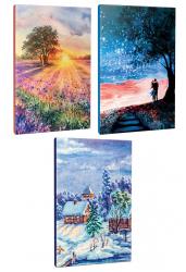 3lü Manzara Temalı 13,5x19,5cm 64 Sayfa Çizgili Okul Defteri Seti -5