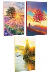 3lü Manzara Temalı 13,5x19,5cm 64 Sayfa Çizgili Okul Defteri Seti -7