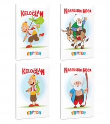 4'lü 64 Sayfa 13,5x19,5 Okul Defteri Seti 10