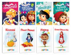 4 Renkli Dünya Masalı ve 4 Masal Karakteri Temalı 64 Sayfa 13,5x19,5 Okul Defteri Seti 1