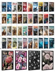 40 Dünya Klasiği ve Çiçekli Çizgili Defter Seti -1