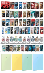 65 Dünya Klasiği ve Pastel Çizgisiz Defter Seti -2