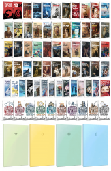68 Dünya Klasiği ve Pastel Çizgisiz Defter Seti -2