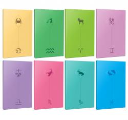 8li Burç-Astroloji Temalı 13,5x19,5cm 64 Sayfa Çizgisiz Defter Seti -2