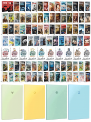 99 Dünya Klasiği ve Pastel Çizgisiz Defter Seti -2