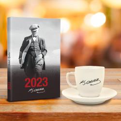 Atatürk Hediye Seti - Tekli Atatürk İmza Fincan - Cumhuriyet