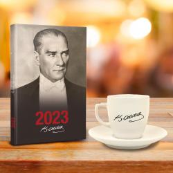 Atatürk Hediye Seti - Tekli Atatürk İmza Fincan - Dolmabahçe