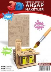 Benzin İstasyonu Ahşap Maket HK1030