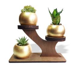 Beton Saksılı Ahşap V Stand HK1635