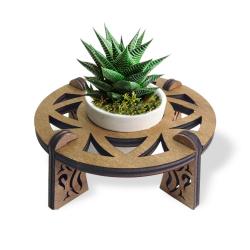 Beton Saksılı Circle Desenli Stand Model 2 HK1637