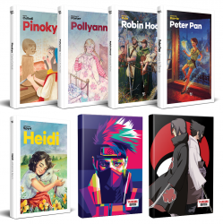 Çocuk Klasikleri Beş Kitap - Naruto ve Sasuke-Itachi Defter