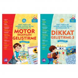 Çocuklar İçin Zeka Oyunları 2 Kitap Bir Arada 1 Zeka Soruları Görsel - Sayısal Beyin Egzersizleri