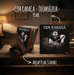Cem Karaca - Ölümsüzler Plak ve Ahşap Plak Standı