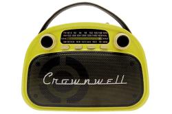 Crownwell Taşınabilir Bluetooth Retro Radyo Arizona Serisi Limon Sarısı (Neon Yeşil)