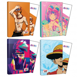 Dörtlü Ace-Icecream- Naruto-Luffy Defter ve Ayraç