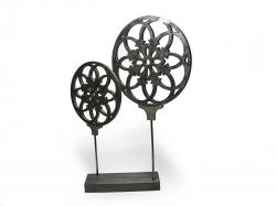 Gümüş Dekoratif Ahşap Masa Süsü HK0173