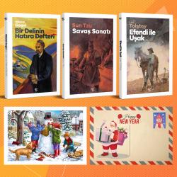 Dünya Klasikleri Üçlü Set - Bir Delinin Hatıra Defteri - Savaş Sanatı - Efendi ile Uşak ve Kartpostal