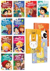 Renkli Dünya Masalları 10 Kitap ve 3 Defter -Happy Birthday
