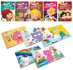 Dünya Masalları Beş Kitap ve Dahi Çocuk Beş Kitap - 1
