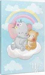 Elephant Teddy Çizgili Okul Defteri