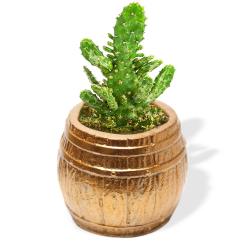 Fıçı Beton Saksı - Bakır HK1535-B