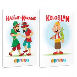 Hacivat ve Keloğlan 2'li 64 Sayfa 13,5x19,5 Okul Defteri Seti