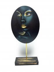 Mia Dekoratif Resimli Ahşap Biblo HK-20