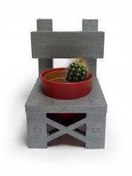 Lora Sandalye Gümüş Çiçeklik HK0214-102