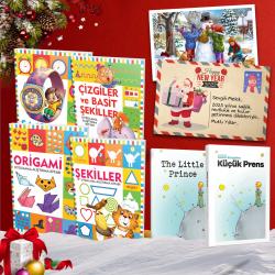 Kişiye Özel Kartpostallı -  Etkinlik Kitapları Seti - 5 Kitap 1 Defter -1