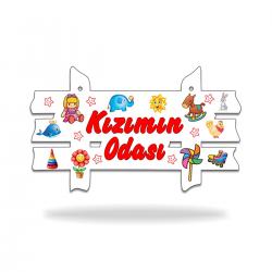 Kızımın Odası Ahşap Kapı-Duvar Süsü HK0232