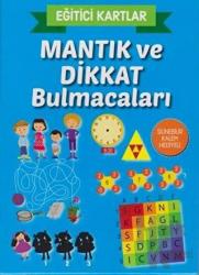 Mantık ve Dikkat Bulmacaları - Eğitici Kartlar Silinebilir Kalem Hediyeli