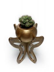 Marta Ahşap Ayaklı Beton Saksı Seri 1 HK1587