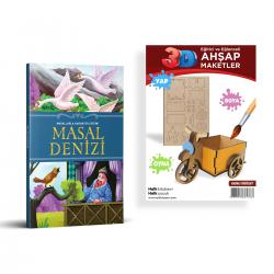 Masallarla Karakter Eğitimi Masal Denizi + Kasalı Bisiklet Ahşap Boyama