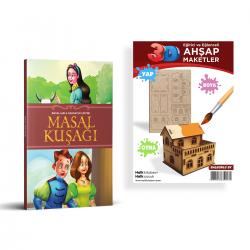 Masallarla Karakter Eğitimi Masal Kuşağı + Balkonlu Ev Ahşap Boyama